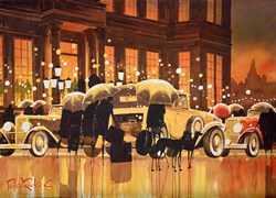Guests Arrival by Peter J Rodgers - Original Painting on Paper sized 28x20 inches. Available from Whitewall Galleries
